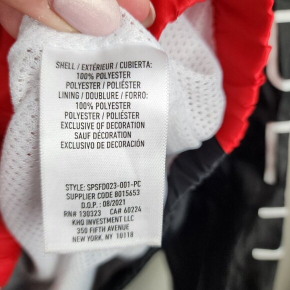 SPYDER Windbreaker Jacket Men M Red Black ColorBlock Outdoors Full zip Hooded - Picture 7 of 13